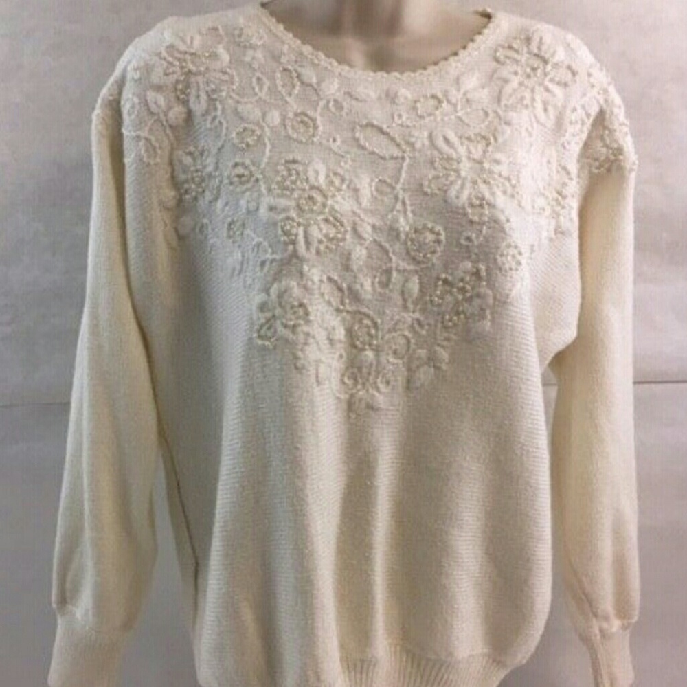 Vintage beaded sweater